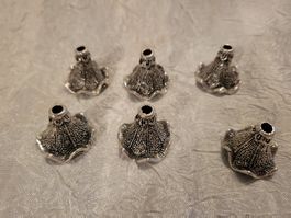 Grosse  Perlenkappen 19x22mm 6stk