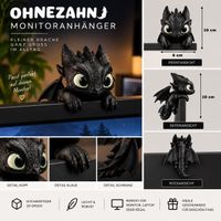 Ohnezahn Monitoranhänger – 3D-Figur