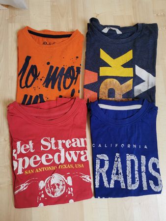 9 stk. t-shirts grösse 134/140