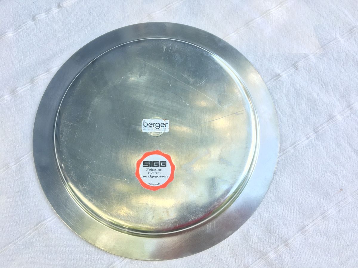 Sigg Geschirrsets: Zinn-Service Set: Krug, Tablett & 6 Becher – Gebraucht aus Kreuzlingen von daverbr7 4