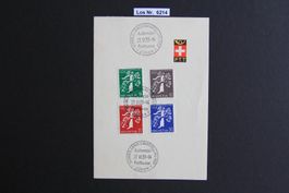 CH PTT Faltbögli mit Sonderstempel 1939             Los 6214
