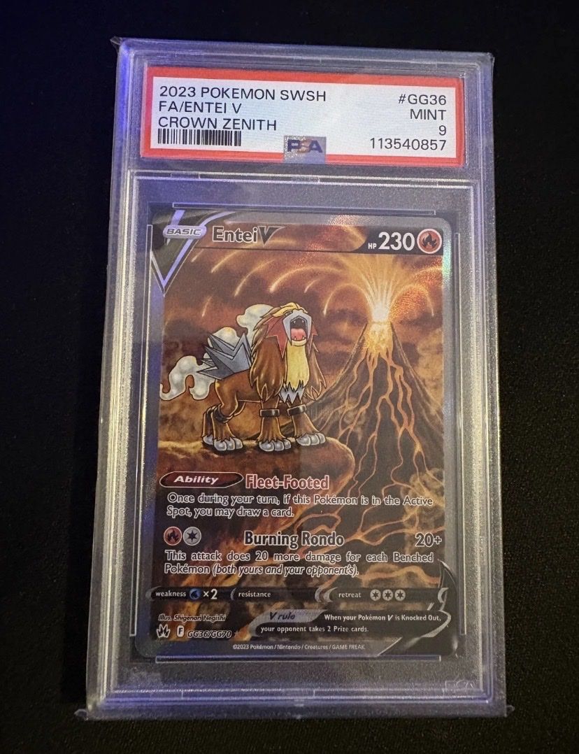 Pokémon Sammelbilder & Trading cards: PSA9 Entei V GG36 - Crown Zenith 2023 – Neu (gemäss Beschreibung) aus Unterentfelden von KoolAid-WhiTe