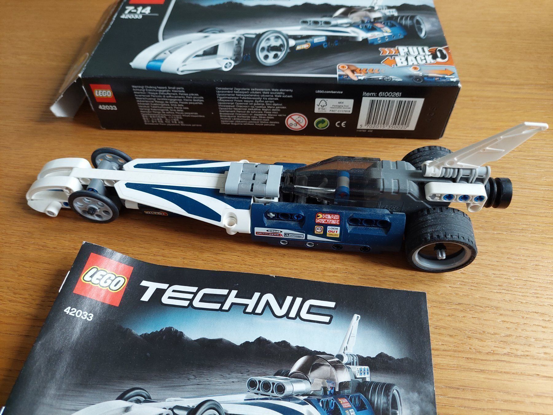 Lego Giocattoli: Lego Technic 42033 Pull Back Raketenauto – Usato da Abtwil AG venduto da kidimagic1