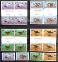 1978 Guernsey - Grossbritannien  Vogel 4er Satz + Einzel  **