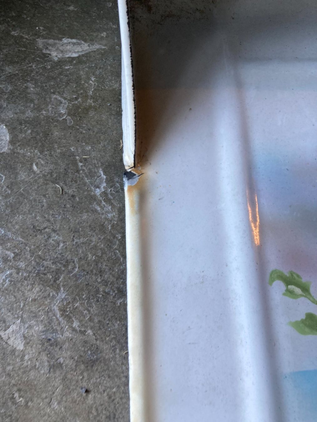 Cucine complete: Antiker KOCH-Löffel Halter, emailiert – Usato da Filzbach venduto da Sugi7 3