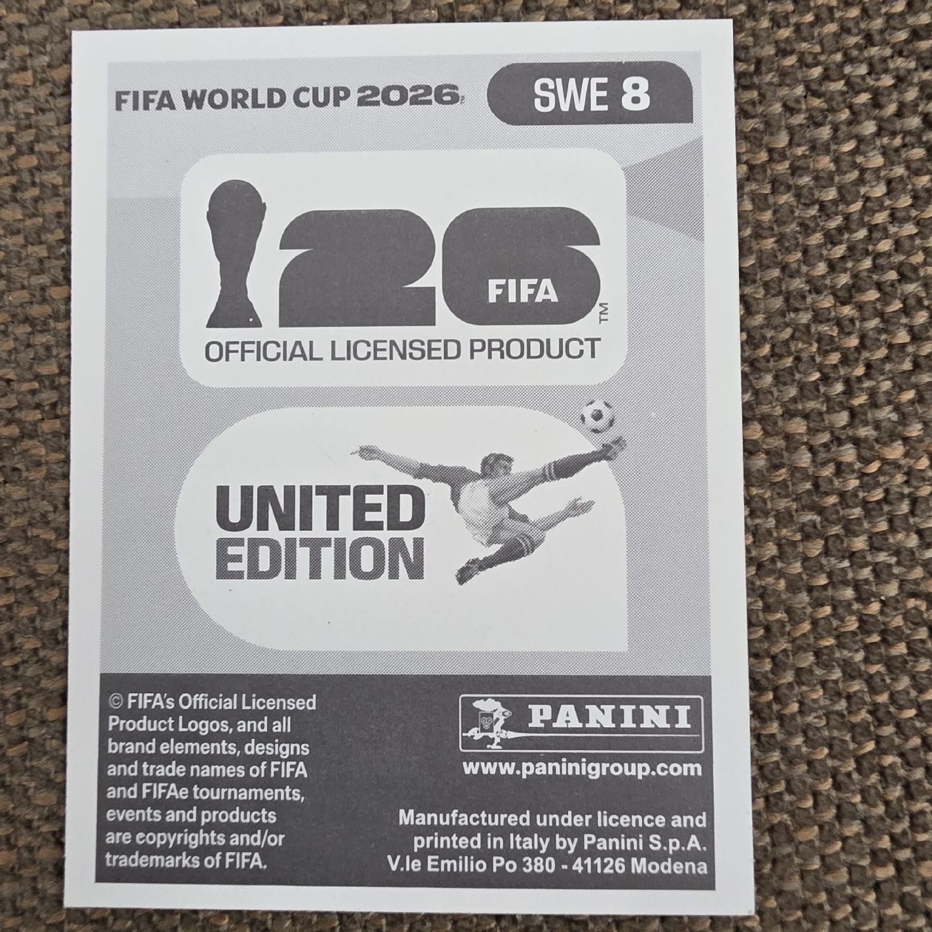 Panini Sammelbilder & Trading cards: Panini Lucas Bergvall SWE8 – Neu und originalverpackt aus Buchs AG von LogoParts 1