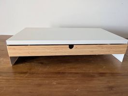 Ikea Monitor-Erhöhung mit Schublade 