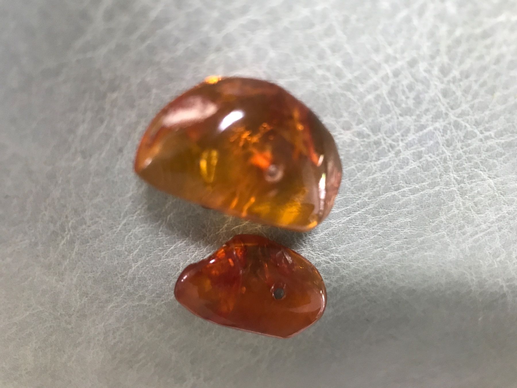 Boutons de manchette: Echte Bernstein-Manchettenknöpfe  gross – D'occasion à Wettingen par Andres54 2