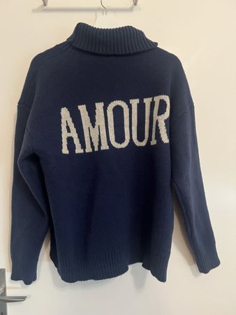 Meet Me There Knit Jumper S/M Blue Amour