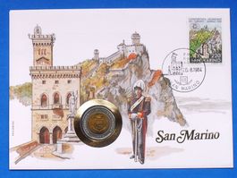 SAN MARINO - Münzbrief 1984 - TOP  ERHALTUNG