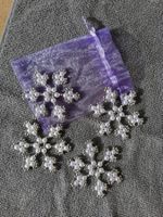 Schneestern (4 Stk., Weihnachtsschmuck handgemacht