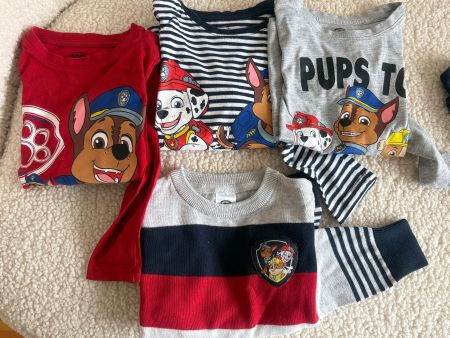 Set Pullover Paw Patrol gr 104 blau rot grau