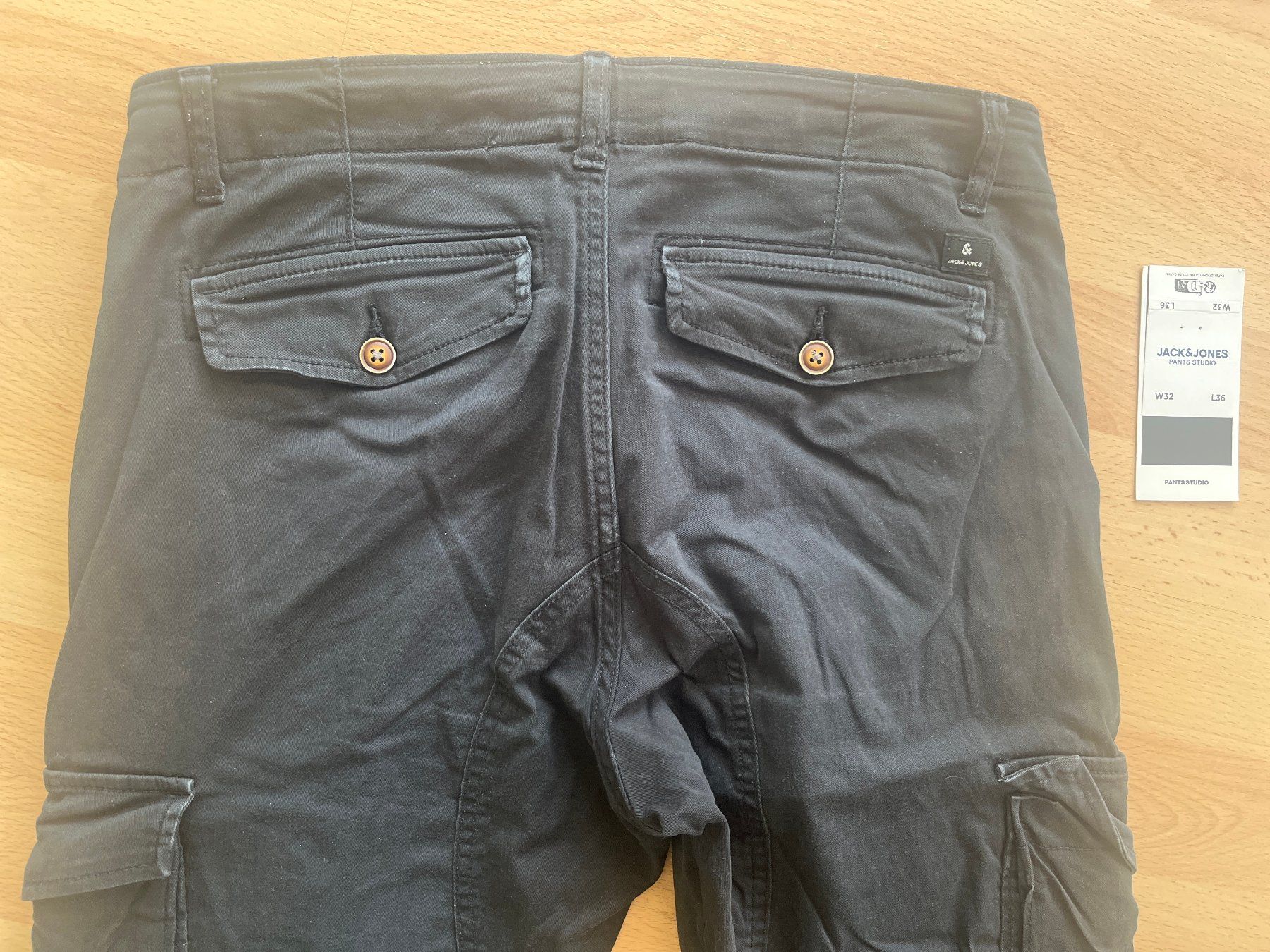 Jack & Jones Pantaloni: JACK&JONES, Cargohose, black, Gr. W32 L36 – Usato da Zürich venduto da fbsm 4