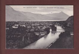 INTERLAKEN - Unterseen unter Schnee - 1908 // Eckbug //