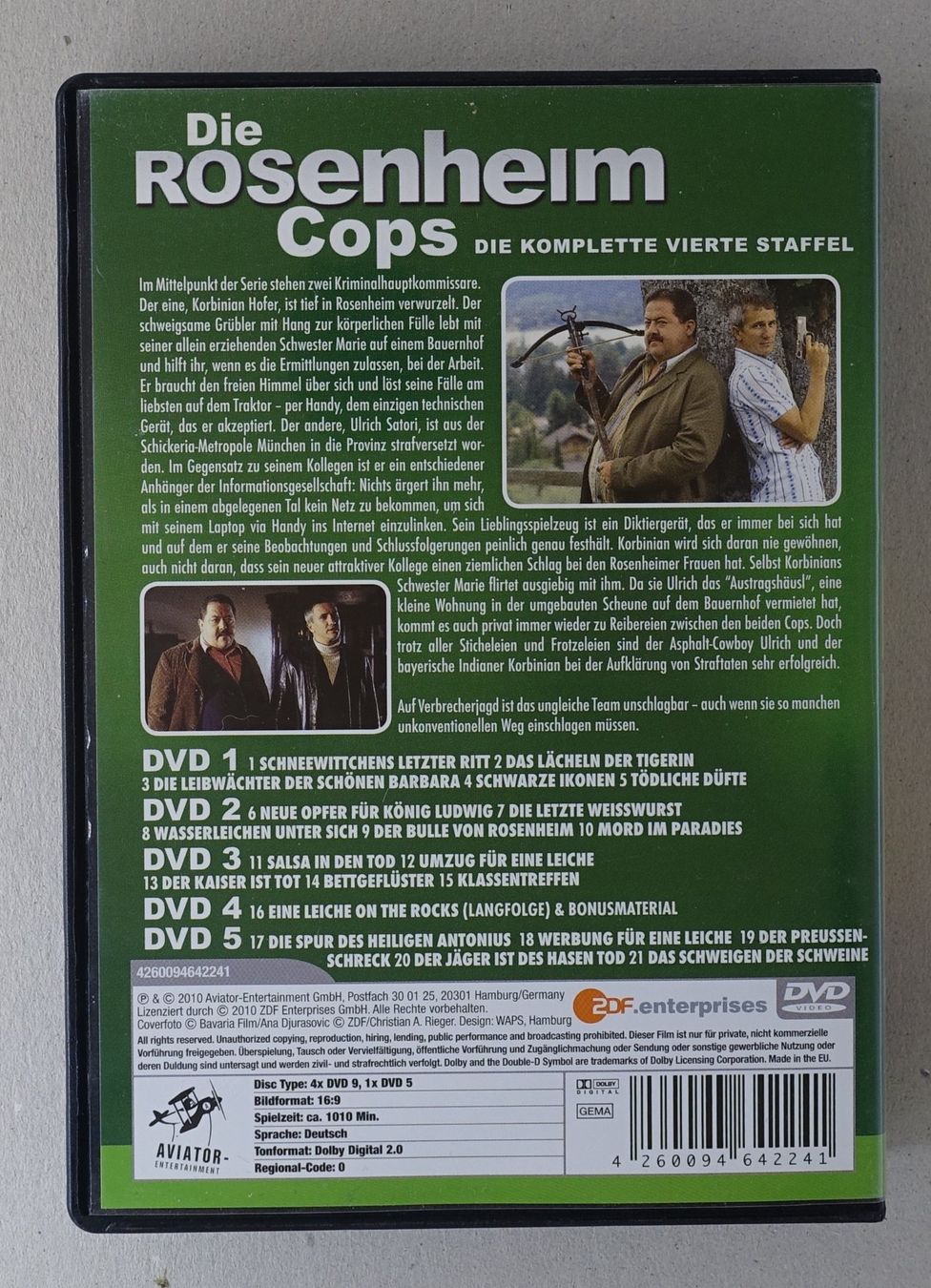 Tutti i DVDs: Die Rosenheim Cops - Staffel 4 (5 DVDs) – Usato da Sessa venduto da fraenklishop 1