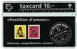Taxcard P-22 (S022.a) 211C PTT-Museum 100'000