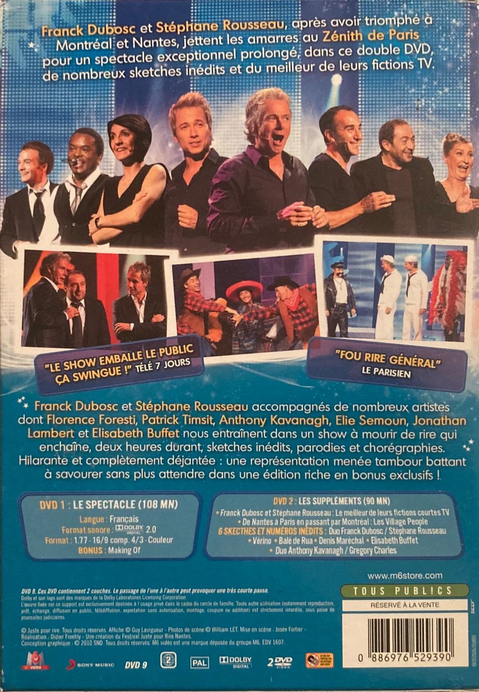 Alle DVDs: FRANCK DUBOSC / STEPHANE ROUSSEAU - PERMISSION ACCORDEE – Gebraucht aus Poliez-Pittet von Newtown-Records 1