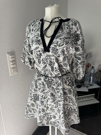 Zara Kleid, Gr. M, Sommerkleid, Schwarz Weiss, Top Zustand!