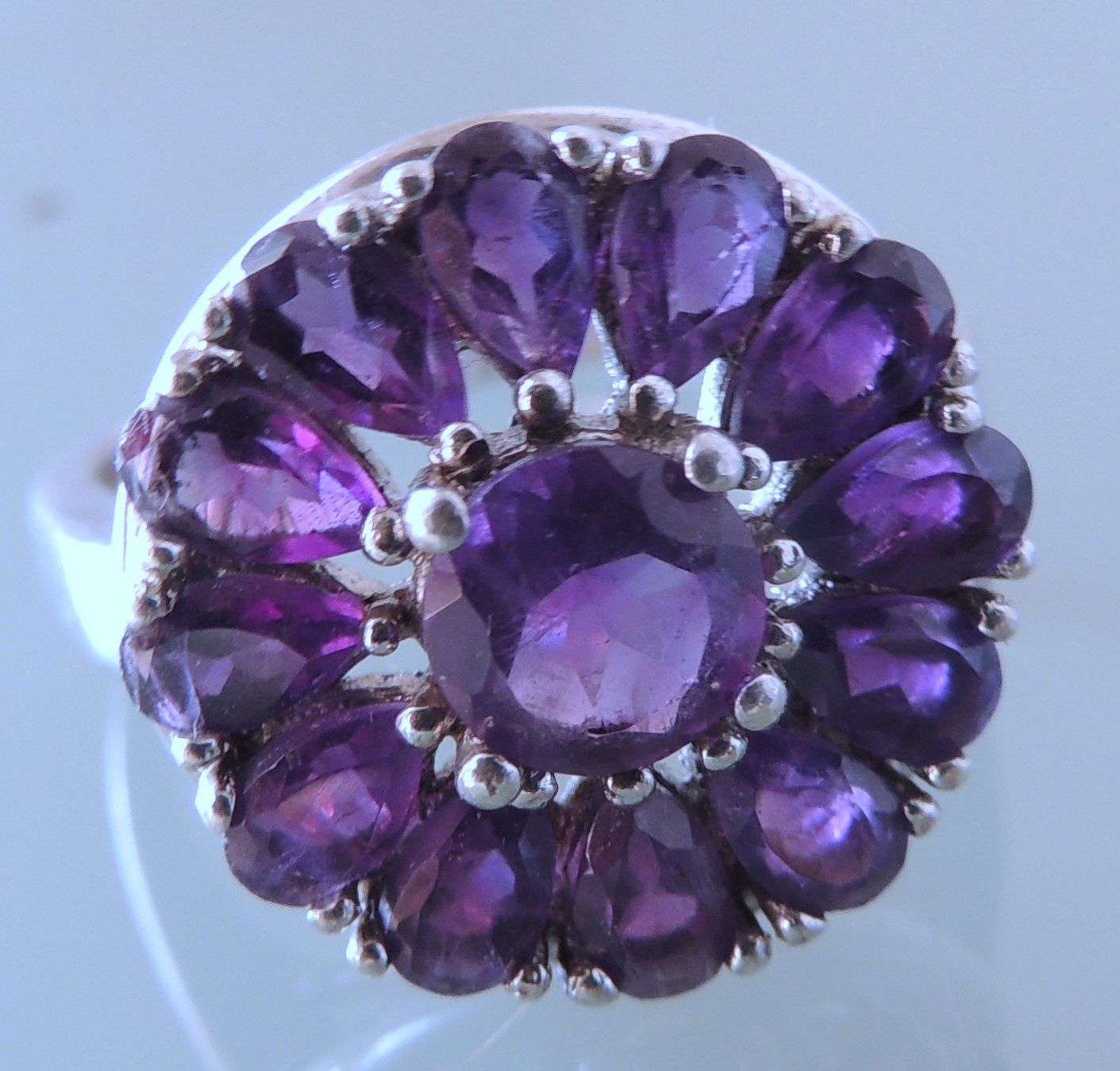 Anelli: HARRY IVENS Silber 925 Amethyst Fingerring Gr. 60 – Usato da Waldenburg venduto da schaller707 3