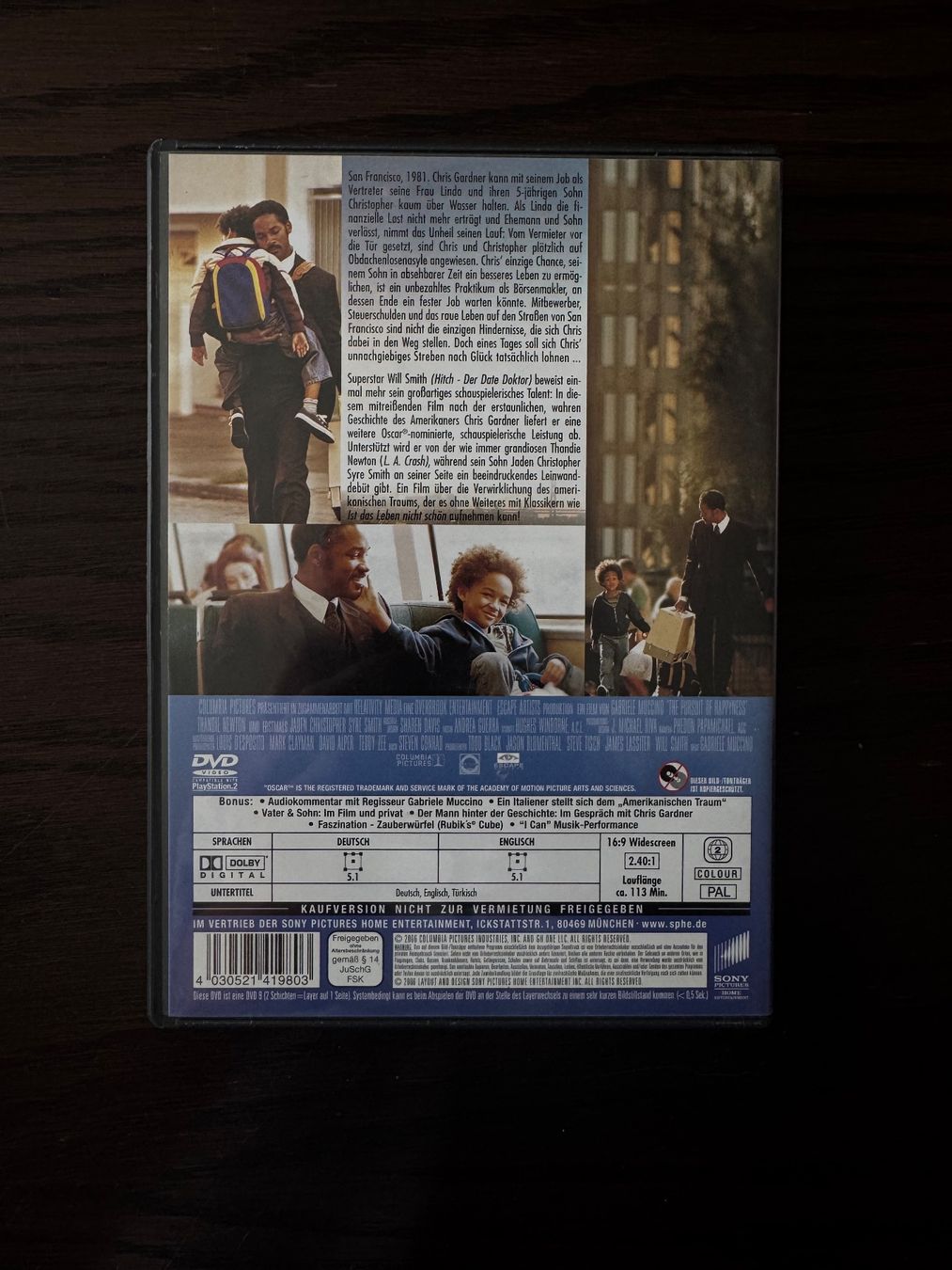 Tutti i DVDs: Das Streben nach Glück DVD – Usato da Binningen venduto da Dan_Shachar 1