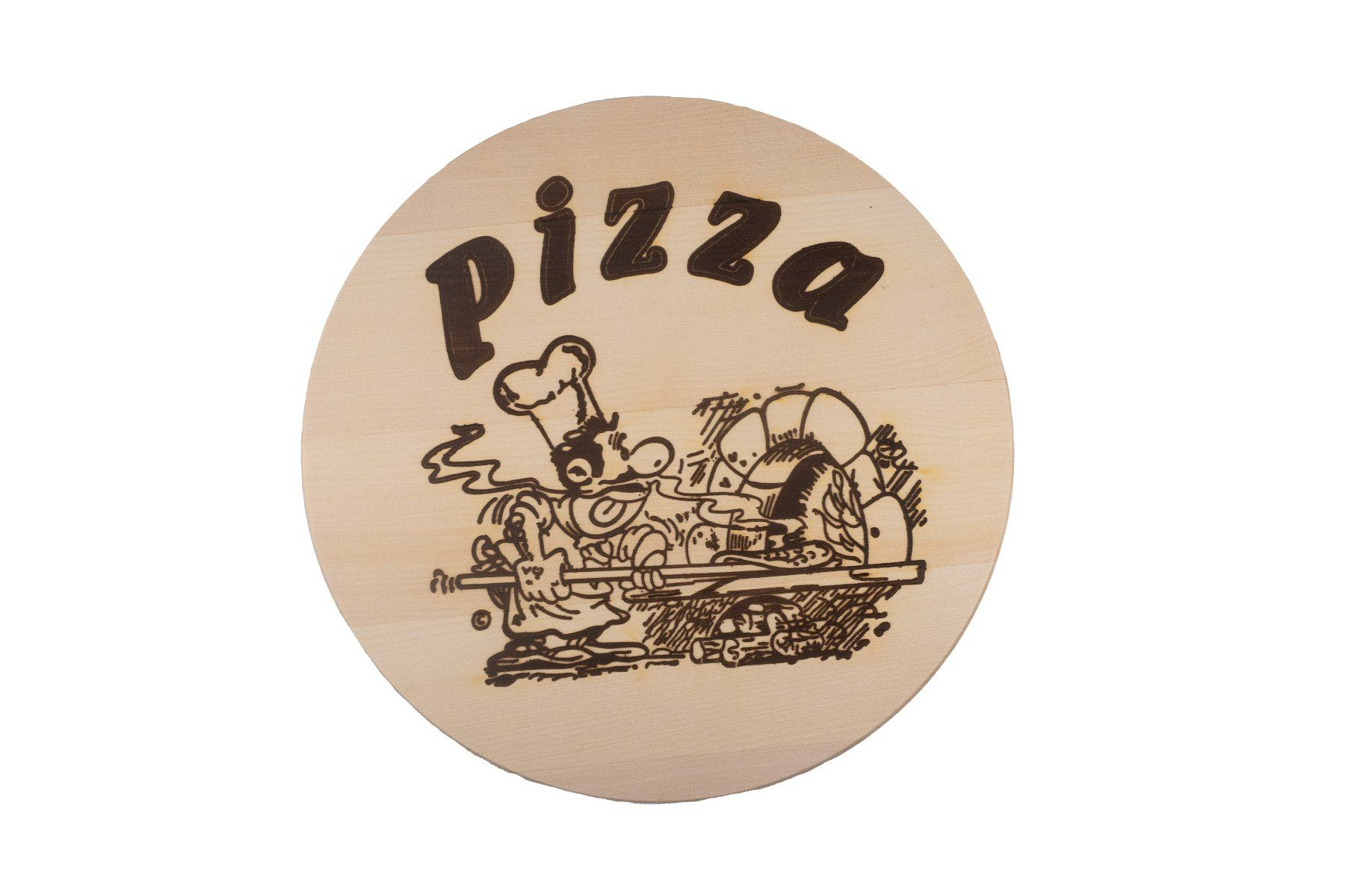 Piatti: Pizzateller "Pizzabäcker"  30cm Ahornholz Natur – Nuovo e nell'imballaggio originale da Pfäffikon ZH venduto da justnatur 5
