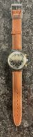 Swatch Chronograph Uhr Weltzeit Lederarmband neuwertig