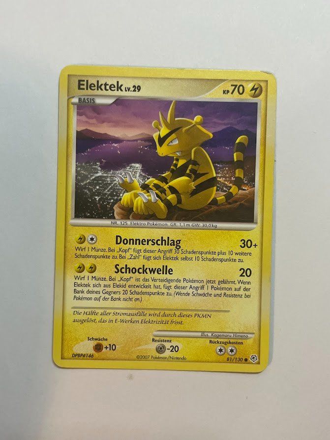 Carte collezionabili: Pokemon Karte - Elektek lv.29 DE – Usato da schaan venduto da Schokoloco