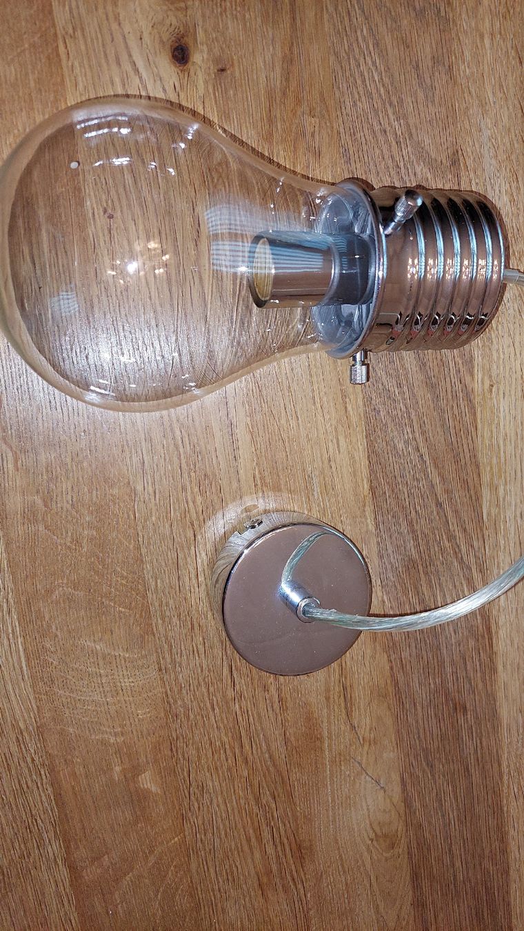 Lampadari & plafoniere: LED Hängelampe Retro Glühbirne Design Chrom – Usato da Gwatt (Thun) venduto da Letzte-Chance-III 2