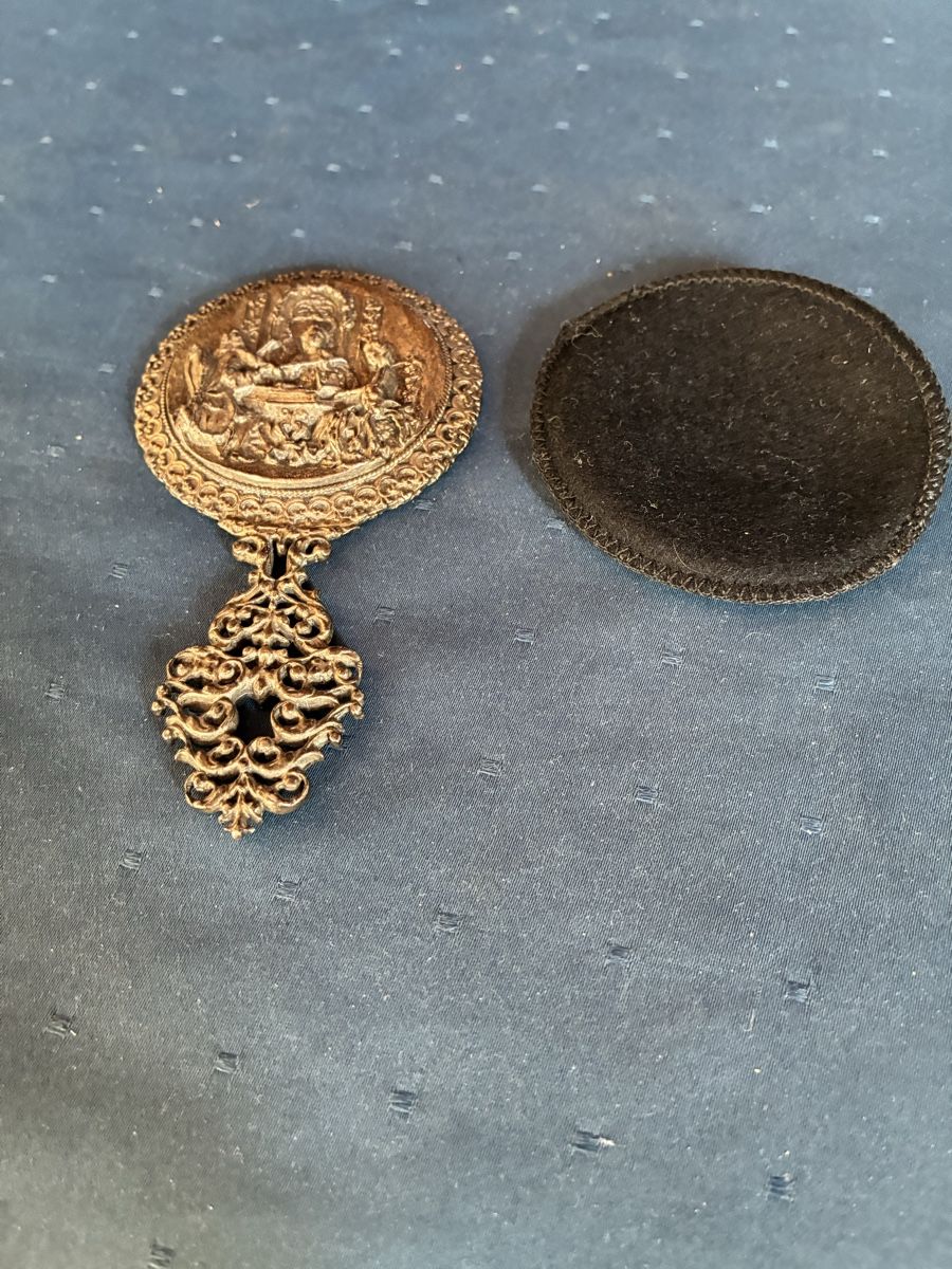Miroirs: 2 antike Taschenspiegelein – D'occasion à Dornach par Rosengarten 1