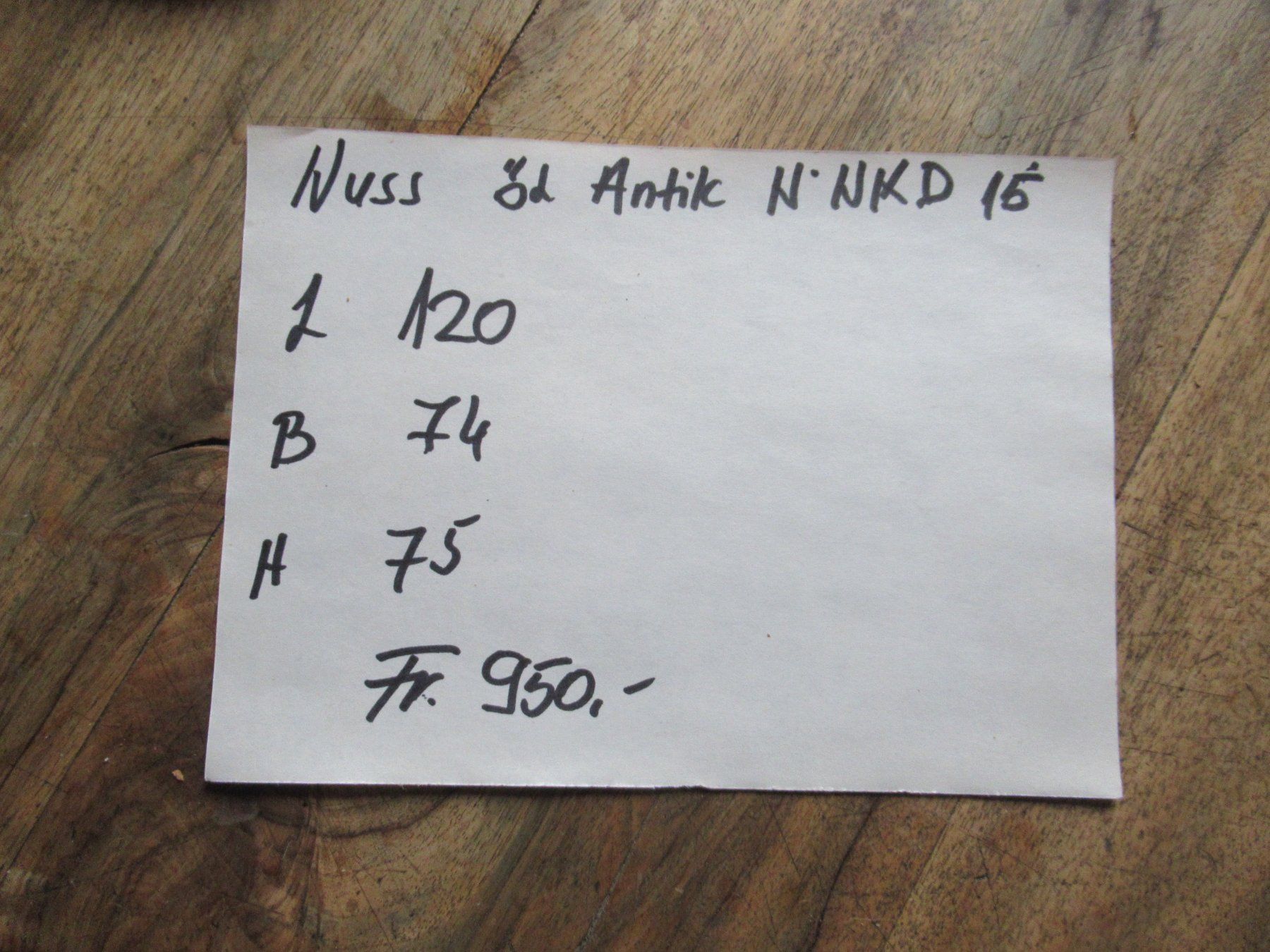 Tavoli: Antiker Beizentisch (Nuss/120) – Usato da Berg SG venduto da Pizza58 7