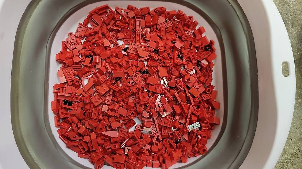Lego Giocattoli: Lego Kleinteile rot, 380g – Usato da Schiers venduto da Pet70