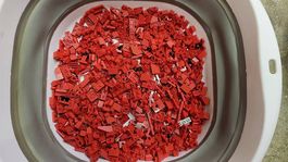 Lego Kleinteile rot, 380g