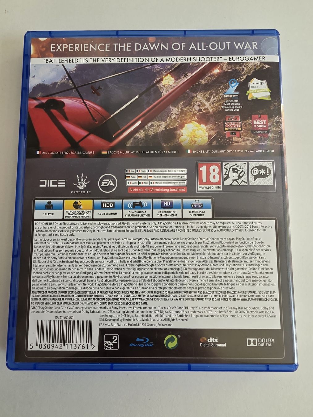 Giochi: Battlefield 1 (PS4)  – Usato da Winterthur venduto da CB_94 1