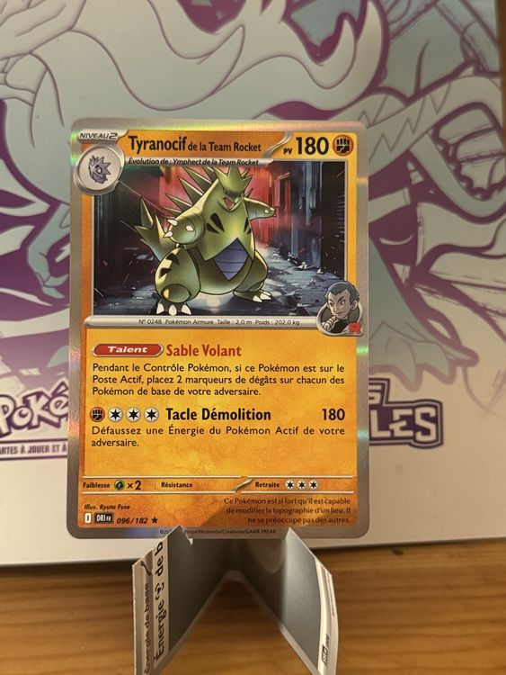Tyranocif de la Team Rocket - carte Pokémon 096/182 Rivalités Destinées - DRIFR - Prix & Rareté