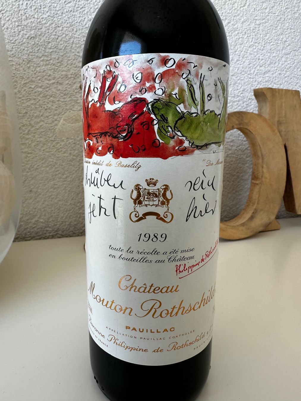 Mouton Rothschild Vino: Château Mouton Rothschild 1989 – Nuovo (secondo la descrizione) da Yens venduto da Rilou80 1