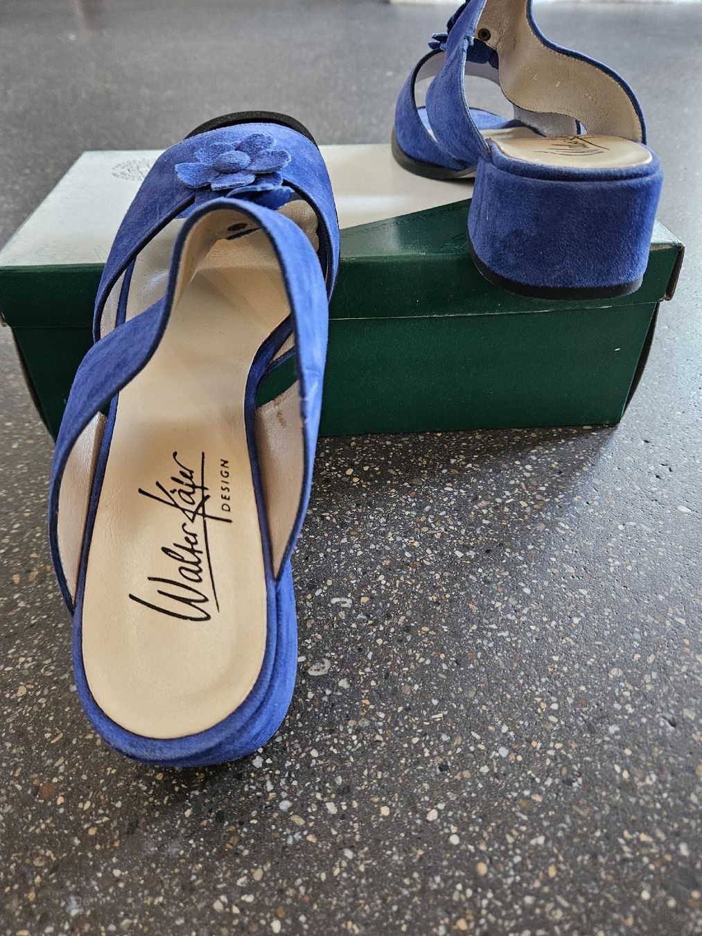 Scarpe da donna: Walter Käfer Design, blaue Sandalen, Gr. 38.5 neu – Nuovo e nell'imballaggio originale da Anwil venduto da tamoos 4