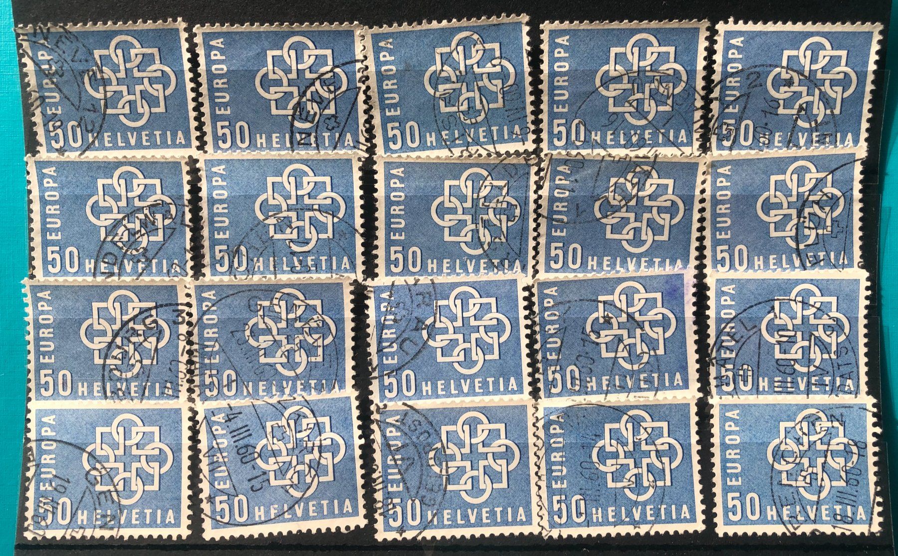 Tutti i francobolli: Nr.348 Steckkarte mit Stempel – Usato da Aarau venduto da Billa007