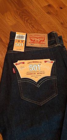 Original Levi's 501 Jeans W30/L32 Rinse Neu