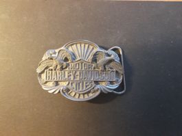 Boucle de ceinture Harley Davidson Roue et double aigle
