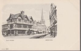 old  UK Postcard HEREFORD - OLD HOUSE  B. & D. ak