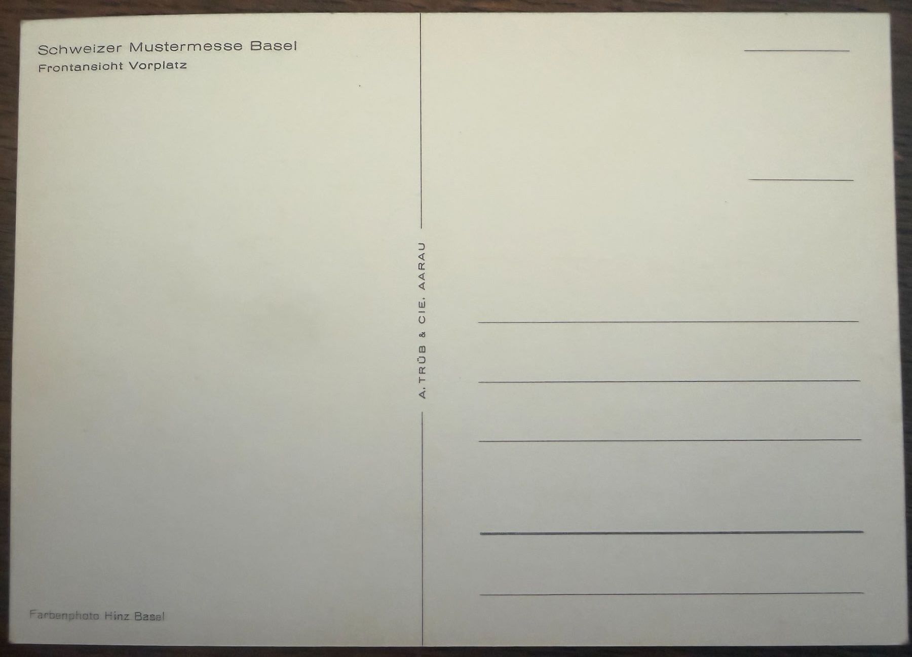 Cartoline postali: BASEL - Schweizer Mustermesse - Frontansicht - AK – Usato da Tegerfelden venduto da siebenmacky 1