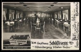 Teufen, Gasthaus Schäflisegg, Aussen- u