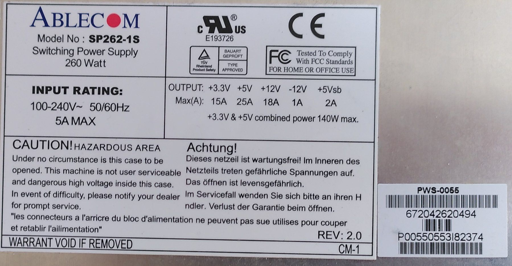 Server: Servergehäuse 1U mATX Pyramid inkl Netzteil 260W – Usato da Worb venduto da minzobst 5