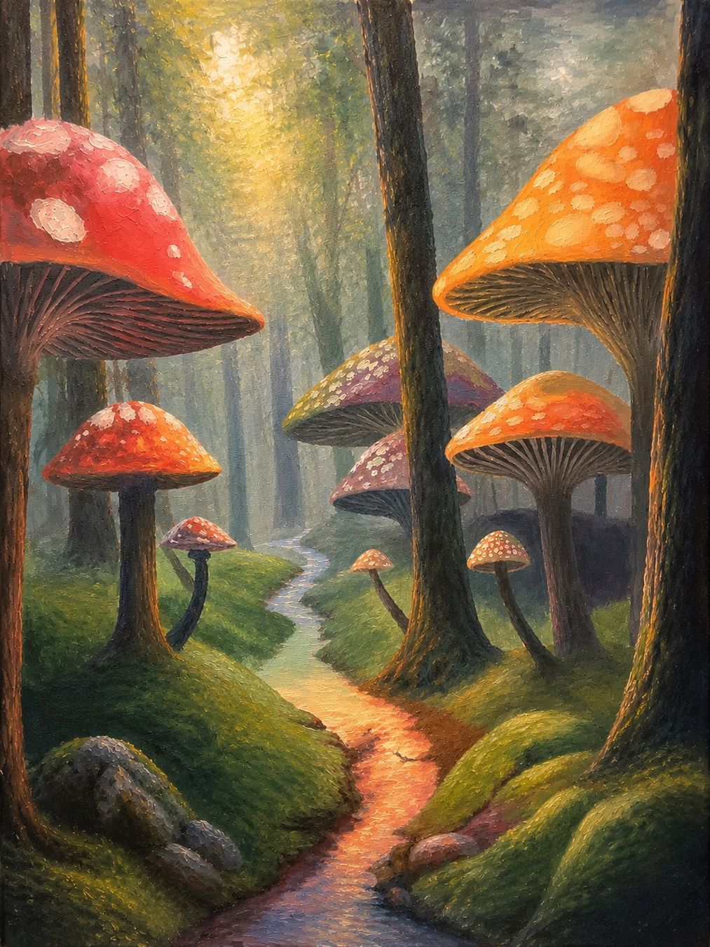 Tableaux: Ölgemälde Feenwald – Neuf (Voir description) à Wil SG par rah_2pfv