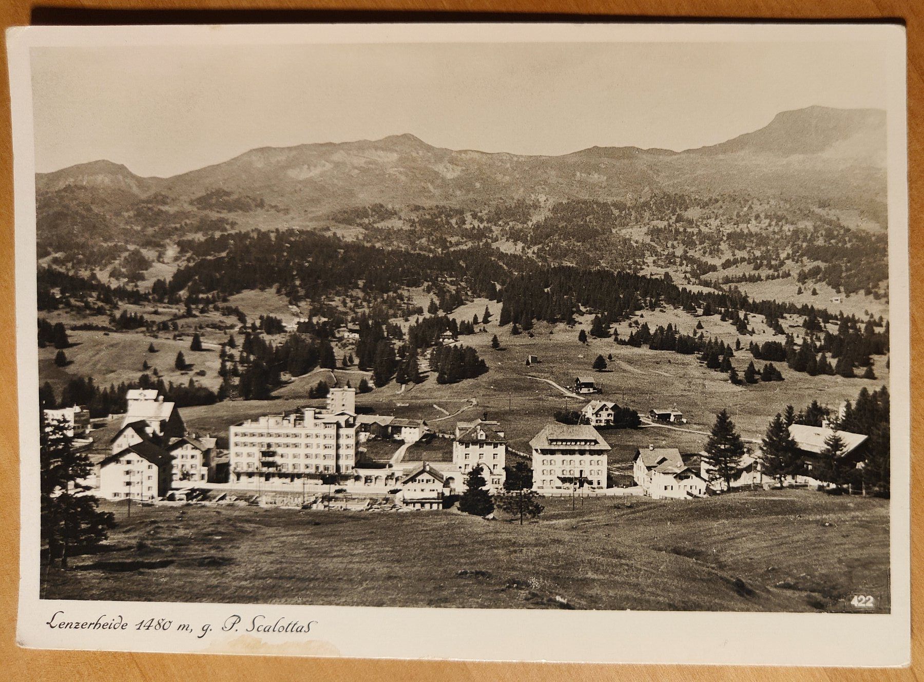 Cartoline postali: AK Grossformatig Lenzerheide um 1945 – Usato da St. Erhard venduto da Chaeferli6
