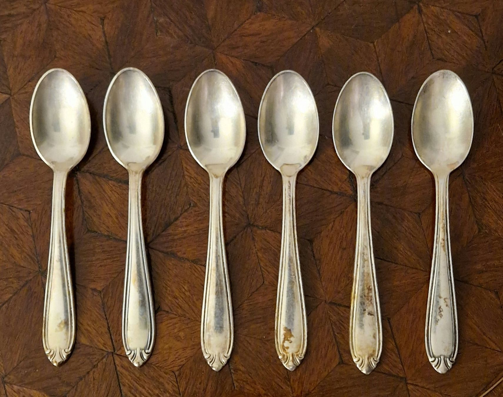 Cucchiai: 6 Kaffeelöffel im Besteckkoffer - Coutellerie Schoder Thun – Usato da Zürich venduto da silver-team 4