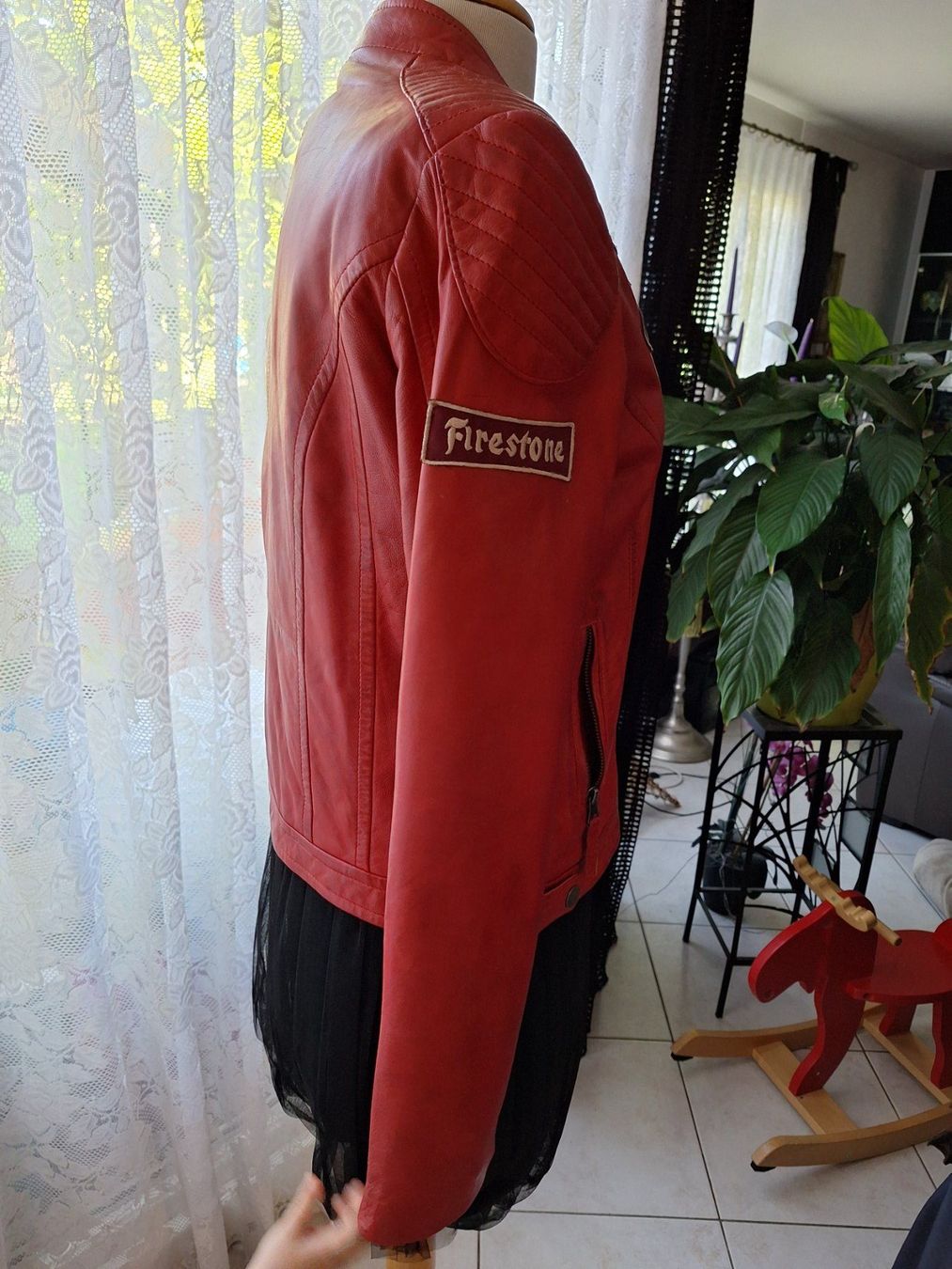 Vestes: Veste en cuir rouge WARSON , Taille L – Neuf (Voir description) à St-Triphon par Jldr0 3