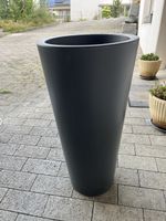 Blumentopf Anthrazit gross 