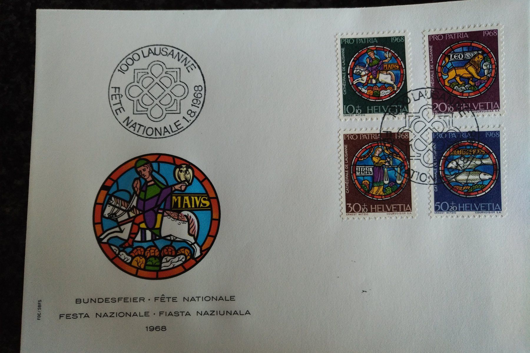 Tutti i francobolli: Bundesfeier 1968- Pro Patria – Nuovo e nell'imballaggio originale da Seltisberg venduto da smi_x7rx