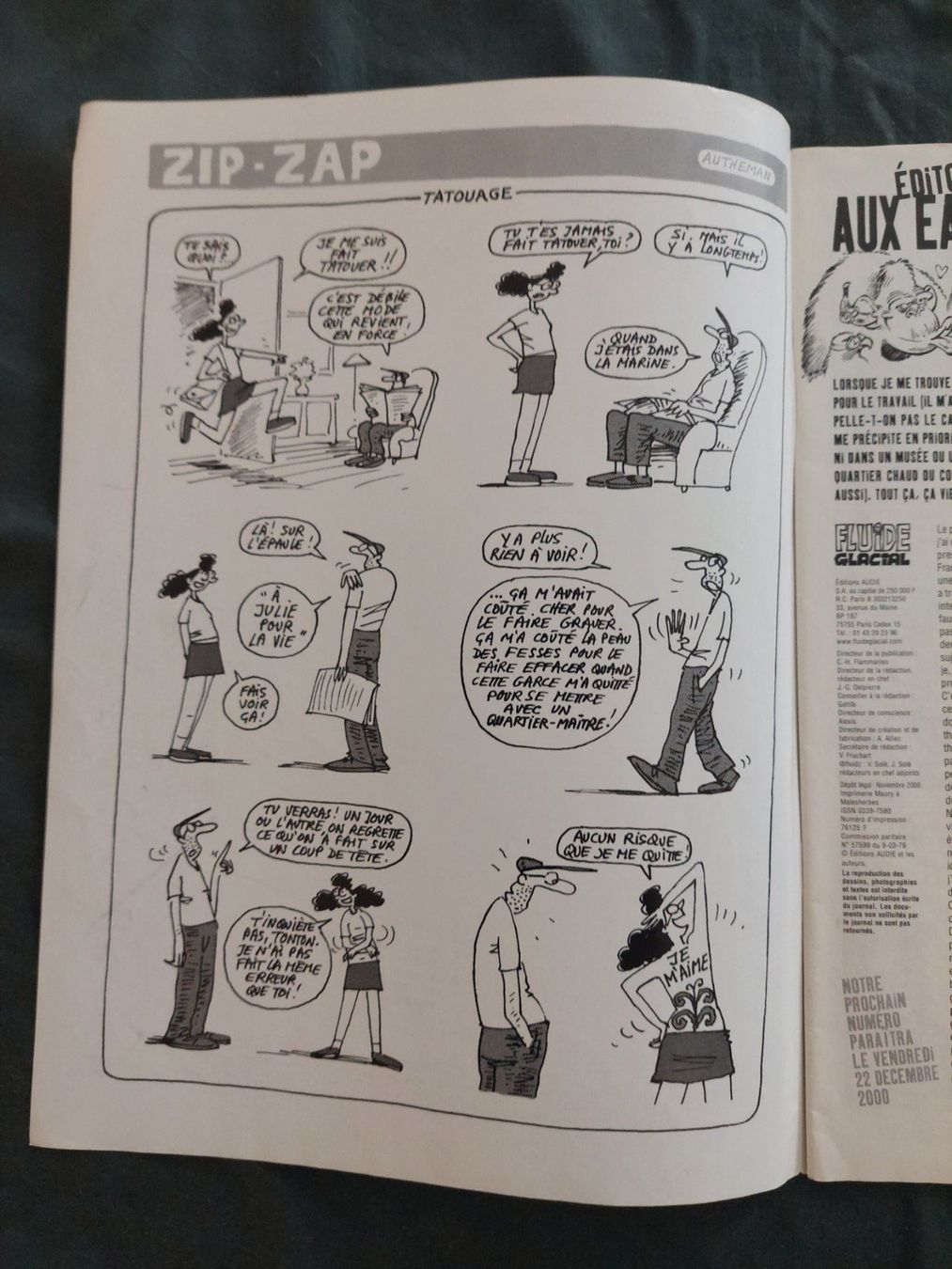 Fumetti: Fluide Glacial No 294 Déc. 2000 TBE – Usato da Genève venduto da Blu_BD 3
